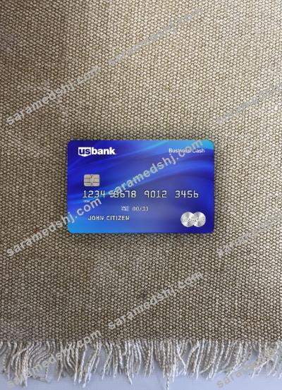 USA U.S. Bank Mastercard card template photolook front
